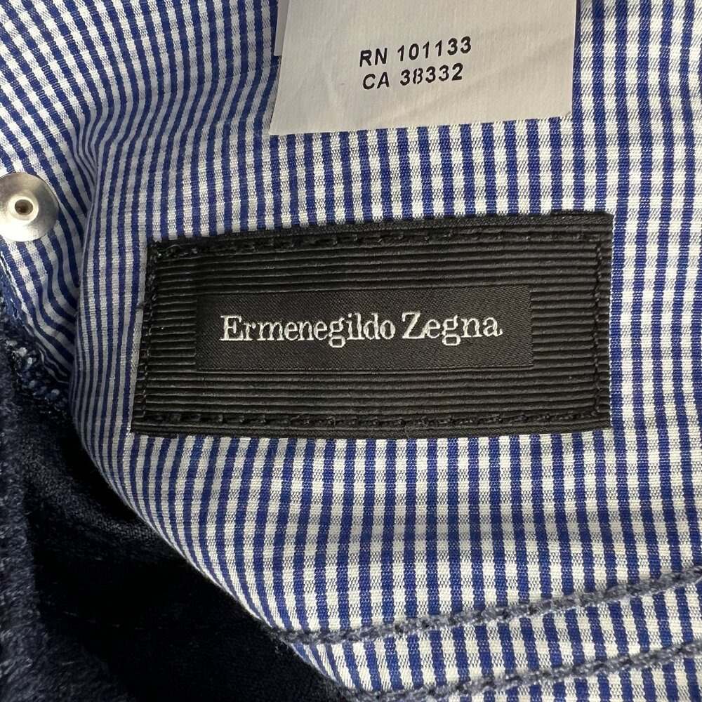 Ermenegildo Zegna 100% Wool Trousers Straight Leg Pants Designer Preppy Luxury - Picture 5 of 16
